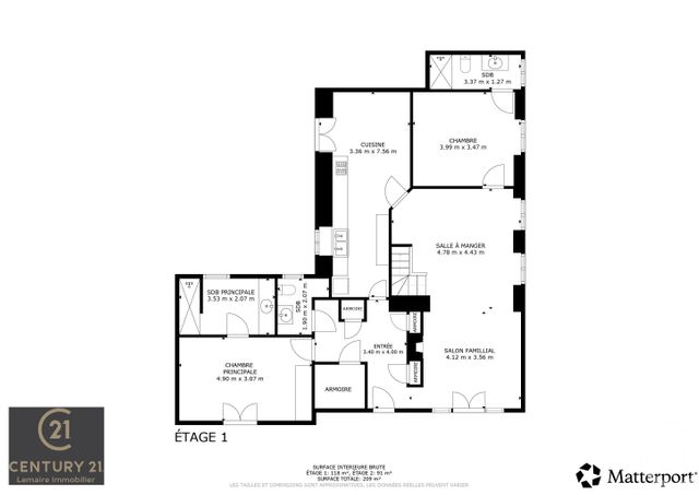 maison à vendre - 8 pièces - 175.0 m2 - ESTERNAY - 51 - CHAMPAGNE-ARDENNE - Century 21 Lemaire Immobilier